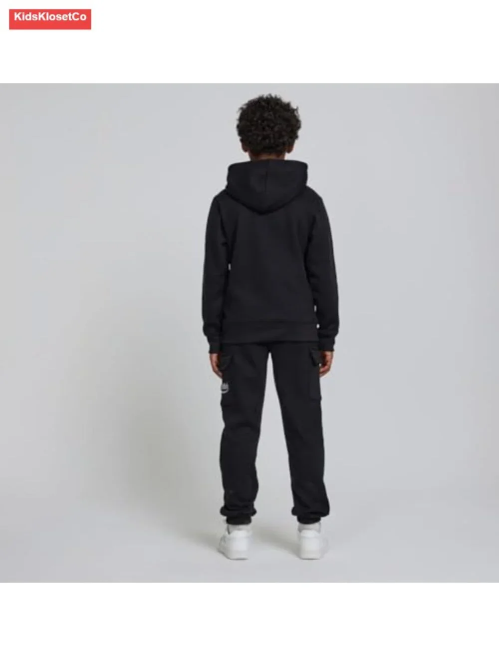 Boys 3-Piece Outfit Set: Fleece Hoodie, Cargo Sweatpants, T-Shirt